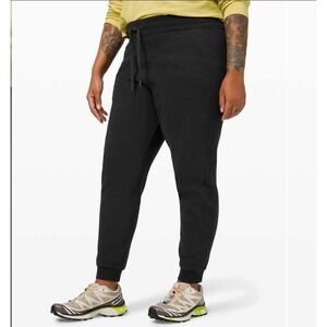 Lululemon‎ Scuba Jogger High Rise W5CVAS Sz 2 Black Cotton Athletic Gym Gorpcore